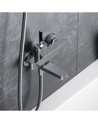 Смеситель для ванны Damixa Arc 291000000 Хром Черный
