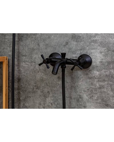 Смеситель для ванны Orange Mia M34-100B Черный матовый