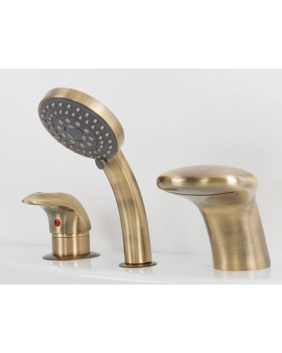 Смеситель на борт ванны бронза Alpen Cobra AS1204B