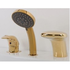 Смеситель на борт ванны золото Alpen Cobra AS1204G