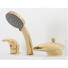 Смеситель на борт ванны золото Alpen Niagara AS1004G