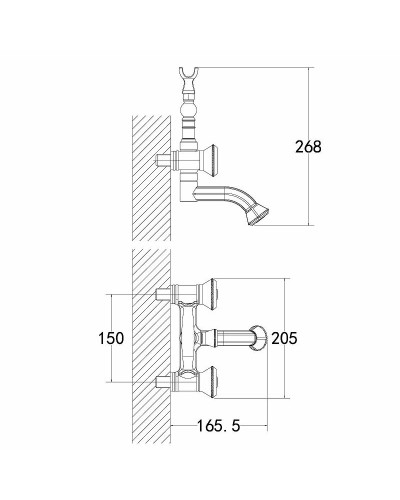 Смеситель для ванны Lemark Jasmine LM6614ORB Черная бронза
