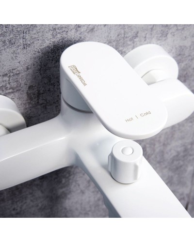 Смеситель для ванны WasserKRAFT Mindel 8501 Белый матовый