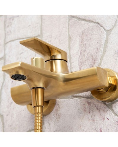 Смеситель для ванны WasserKRAFT Aisch 5501 Золото матовое