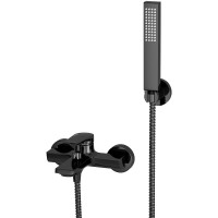 Смеситель для ванны WasserKRAFT Glan 6601 Черный глянцевый