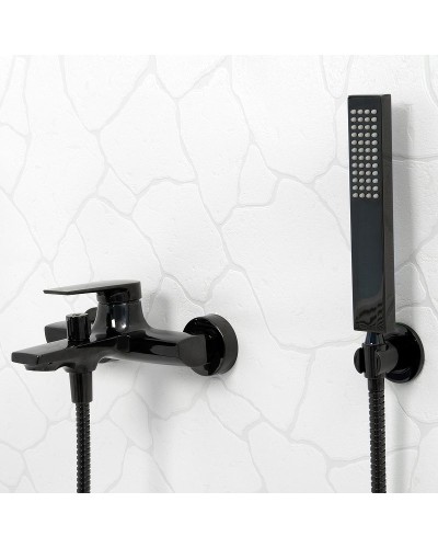 Смеситель для ванны WasserKRAFT Glan 6601 Черный глянцевый