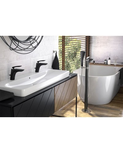 Смеситель для ванны Kludi Balance 525908775 Черный Хром