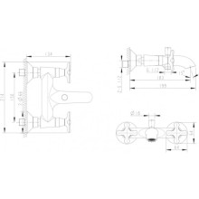 Смеситель для ванны Bravat Summer Rain F677111C-01