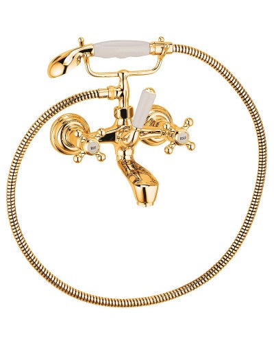 Смеситель для ванны Kludi Adlon 514414520 Золото 23 карат