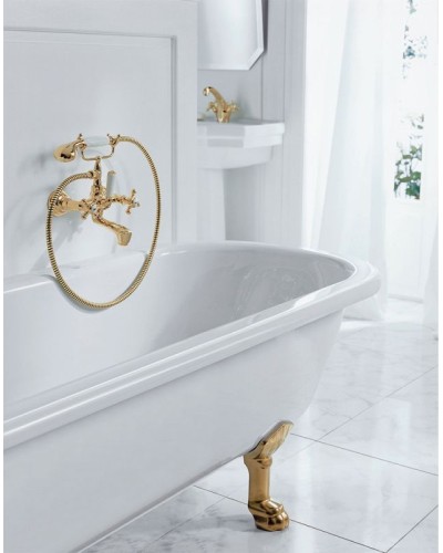 Смеситель для ванны Kludi Adlon 514414520 Золото 23 карат