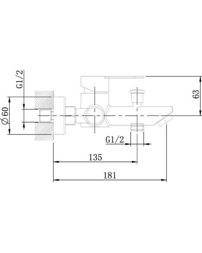 Смеситель для ванны Orange Steel M99-100ni Никель