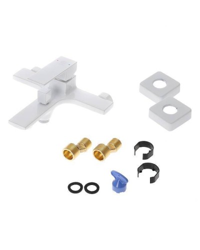 Смеситель для ванны Orange Lutz M04-100w Белый