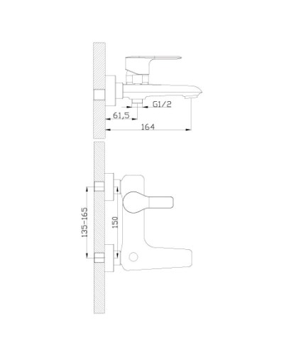 Смеситель для ванны Rossinka V V35-31