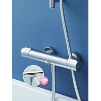 Смеситель для ванны Jacob Delafon Metro E24395-CP с термостатом Хром