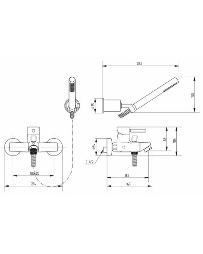 Смеситель для ванны Migliore Fortis 31546 (18647) Хром