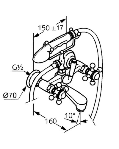 Смеситель для ванны Kludi Adlon 514410520