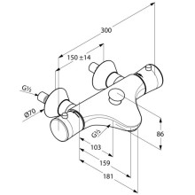 Термостат для ванны Kludi Ambienta 534010538