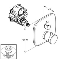 Термостат для ванны Kludi Ambienta 538300575