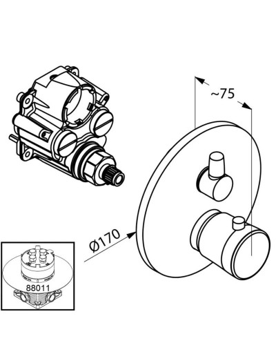 Термостат для ванны Kludi Balance 528300575