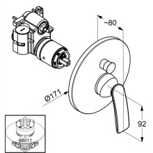 Смеситель для ванны Kludi Balance 526570575
