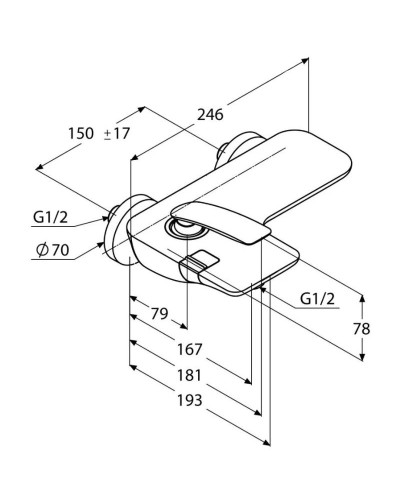 Смеситель для ванны Kludi Balance White 524459175