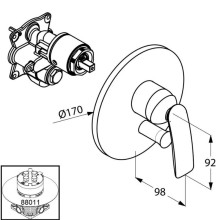 Смеситель для ванны Kludi Balance White 526509175