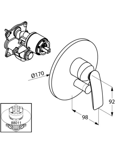 Смеситель для ванны Kludi Balance White 526509175