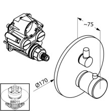 Термостат для ванны Kludi Balance White 528309175