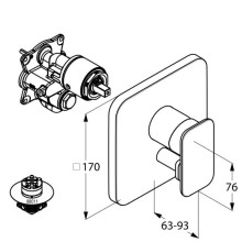Смеситель для ванны Kludi E2 496500575