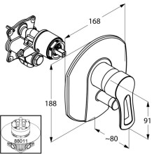 Смеситель для ванны Kludi MX 336500562