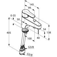 Смеситель на борт ванны Kludi Objekta 326850575