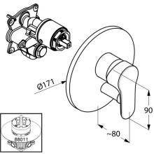 Смеситель для ванны Kludi Objekta 326500575