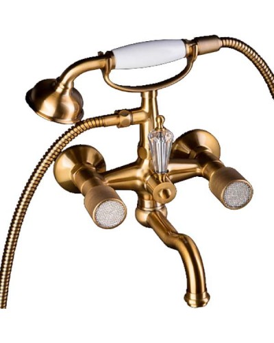 Смеситель для ванны Boheme Royal Cristal 313-Royal/CRST Бронза