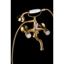 Смеситель для ванны Boheme Royal Cristal 313-Royal/CRST Бронза
