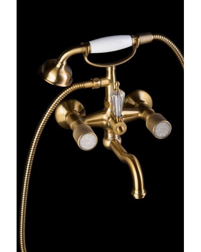 Смеситель для ванны Boheme Royal Cristal 313-Royal/CRST Бронза