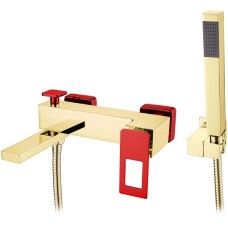 Смеситель для ванны Boheme Q 143-GR Золото Красный