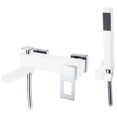 Смеситель для ванны Boheme Q 143-WCR Белый Хром