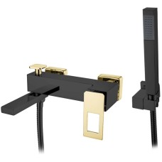 Смеситель для ванны Boheme Q 143-BG Черный Золото