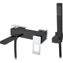 Смеситель для ванны Boheme Q 143-BCR Черный Хром