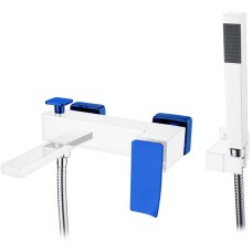 Смеситель для ванны Boheme Q 143-CRUV.2 Хром Синий