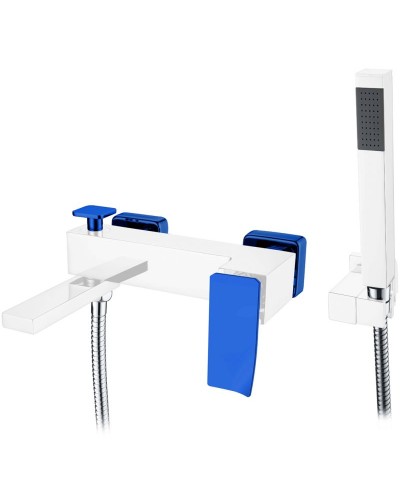 Смеситель для ванны Boheme Q 143-CRUV.2 Хром Синий