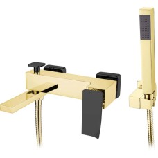 Смеситель для ванны Boheme Q 143-GB.2 Золото Черный