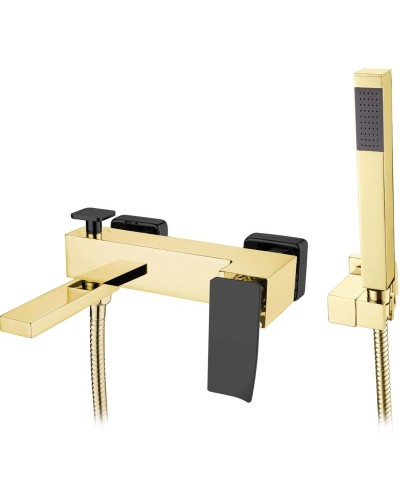 Смеситель для ванны Boheme Q 143-GB.2 Золото Черный