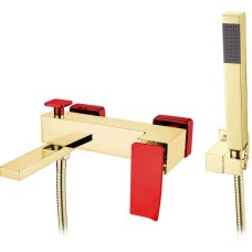 Смеситель для ванны Boheme Q 143-GR.2 Золото Красный