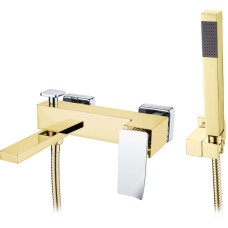 Смеситель для ванны Boheme Q 143-GCR.2 Золото Хром