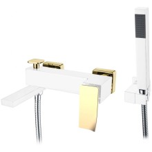 Смеситель для ванны Boheme Q 143-WG.2 Белый Золото