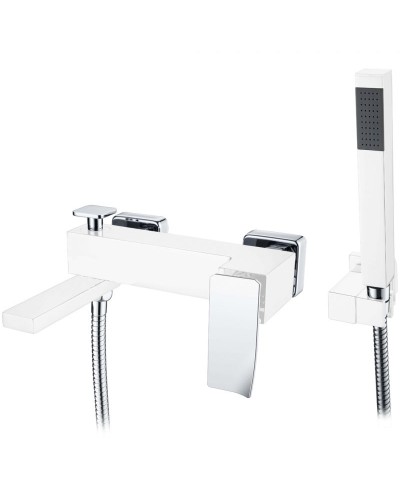 Смеситель для ванны Boheme Q 143-WCR.2 Белый Хром