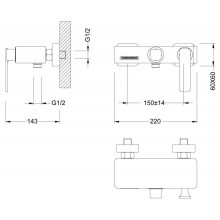 Смеситель для ванны Timo Torne 4314/02Y Антик