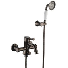 Смеситель для ванны Lemark Peretto LM6302RB Черный кофе