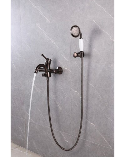 Смеситель для ванны Lemark Peretto LM6302RB Черный кофе